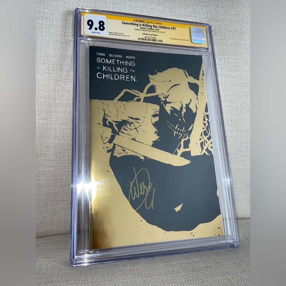 SOMETHING IS KILLING THE CHILDREN #37 CGC SS 9.8 Signed by WERTHER DELL’EDERA